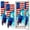 Color 2, variant on Sport 2 Pcs School Locker Magnetic Wallpaper for Boys 12" x 36" Fiery Football Mid Air Stadium Field Reusable Removable Locker Accessories Back to School Supplies