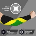 thumbnail image 6 of Jamaican Flag Sports Compression Arm Sleeves Football Baseball Basketball Cycling Tennis For Men Women, 6 of 6