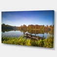 thumbnail image 1 of Designart - Eaux Calmes du Lac d'Automne - Paysage Toile Art Print, 1 of 1