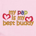 thumbnail image 2 of CafePress - Pap Is My Best Buddy Infant Bodysuit - Baby Light Bodysuit, Size Newborn - 24 Months, 2 of 4