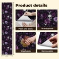 thumbnail image 5 of Peel and Stick Wallpaper Skull Purple Rose Floral Dark Botanical Aesthetic Wall Mural 23.6in x 9.8ft Self Adhesive Removable Wall Paper Renter Friendly Wallpaper for Nursery Bedroom Cabinets, 5 of 8