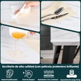 thumbnail image 3 of HOMYLIN Mesa de Comedor 6 personas Rectangular 160cm Minimalista Moderna Mesa Conferencias con Patas de Metal para 4 a 8, para Comedores restaurantes,cocinas,salón,sala de estar, MDF, 3 of 5