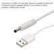 thumbnail image 3 of Cable de alimentación USB a DC de 1 M, USB a DC 4.0mm x 1.7mm, cable de 5V blanco para mini ventilador, cámara, dispositivos de tableta, 3 Pcs, 3 of 5