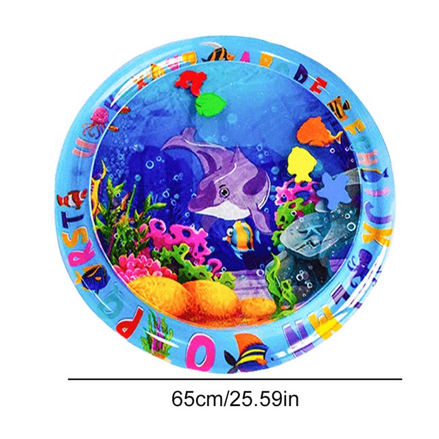 Cat Playing Water Mat Sensory Water Play Mat For Cat Pvc Ocean Fish Crawling Induction Cat Playing Water Mat Interactive Cat Toy C