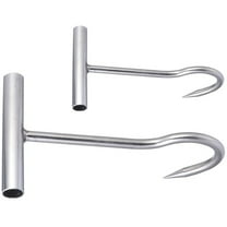 CTIRCHIU Turkey Fryer Hooks 2Pcs T Shaped Stainless Steel for Cooking 11.8X3.9in