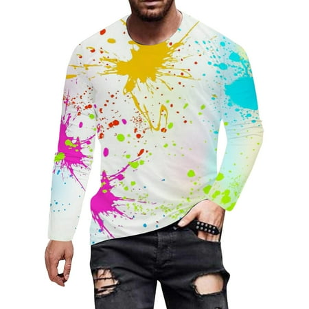 eileial Mens Long Sleeve Tee Shirts Blue Men s Long Sleeve Performance Fishing Tee White M