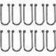 thumbnail image 1 of 10 clips de bikini de aleación con forma de U, hebilla de anillo, conectores de bikini de aleación, pieza de repuesto para cierre de sujetador, cierre frontal de sujetador de metal, 1 of 5