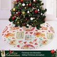 thumbnail image 6 of FMSHPON Valentine's Day Romantic Love Hearts Gifts Letter Xmas Christmas Tree Skirt Stand Mat for Holiday Party Decoration Indoor Outdoor 36 inches, 6 of 6