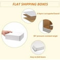 thumbnail image 2 of 6x6x2 inches Shipping Boxes Set of 50, White Corrugated Cardboard Box Literature Mailer, 2 of 6