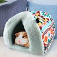 thumbnail image 4 of Winter Warm Dwarf Hamster Bed - Cute Small Pet House Warm Hanging Cage Cave Bed Small Animal Cage Accessories for Small Guinea Pig Rat Sugar Glider, 4 of 8