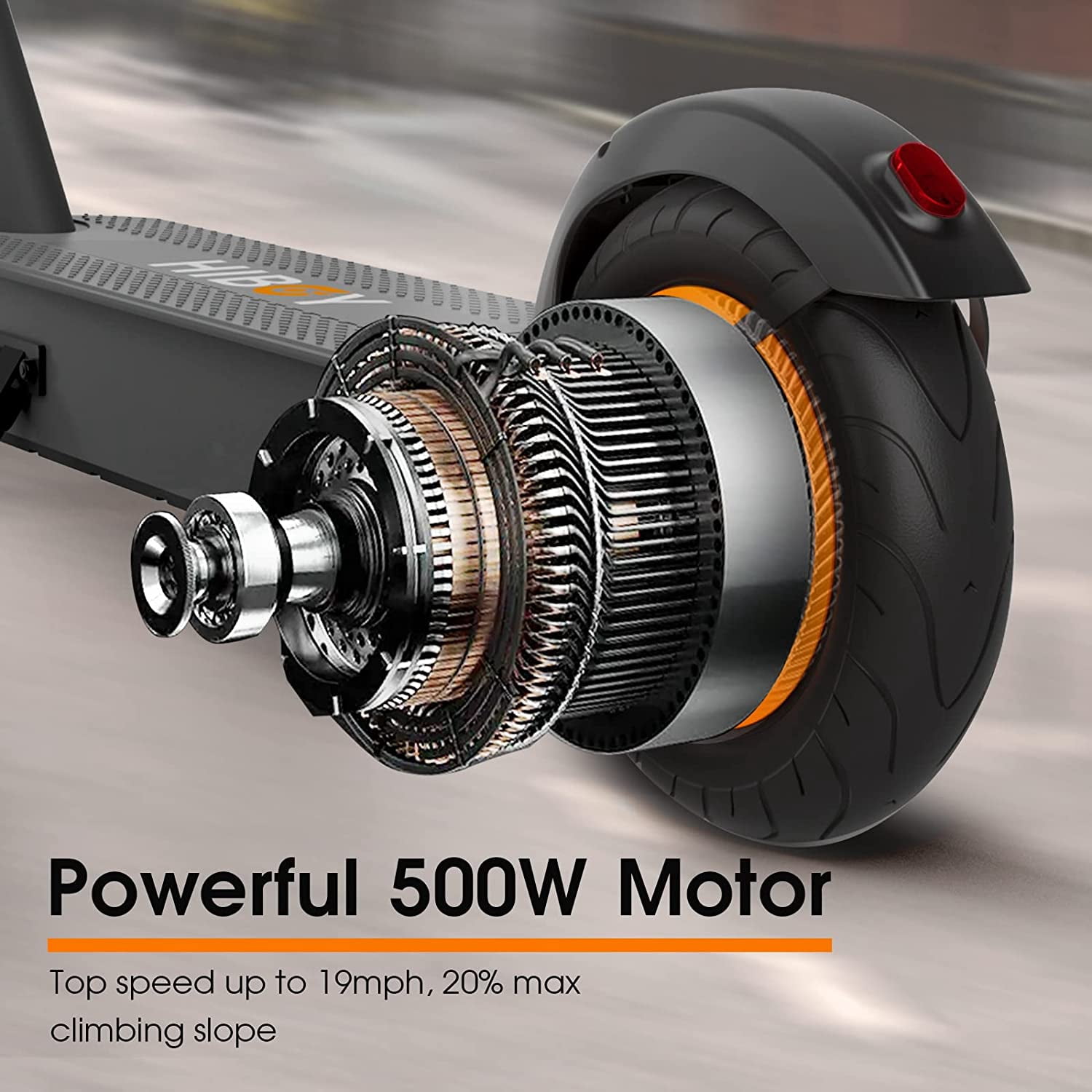 Hiboy S2 MAX Electric Scooter, Upgraded 500 W Motor, 10 In. Air-filled Tires, up to 40.4 Miles Range and 19 Mph Speed, Portable Commuting for Adults with Double Braking System and App