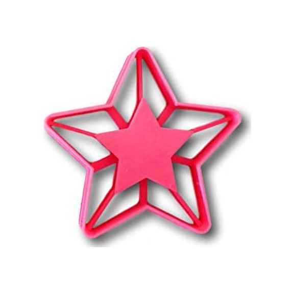 Thumbprint Star Cookie Cutter- Fast Shipping - Sharp Edges - Exceptional Quality