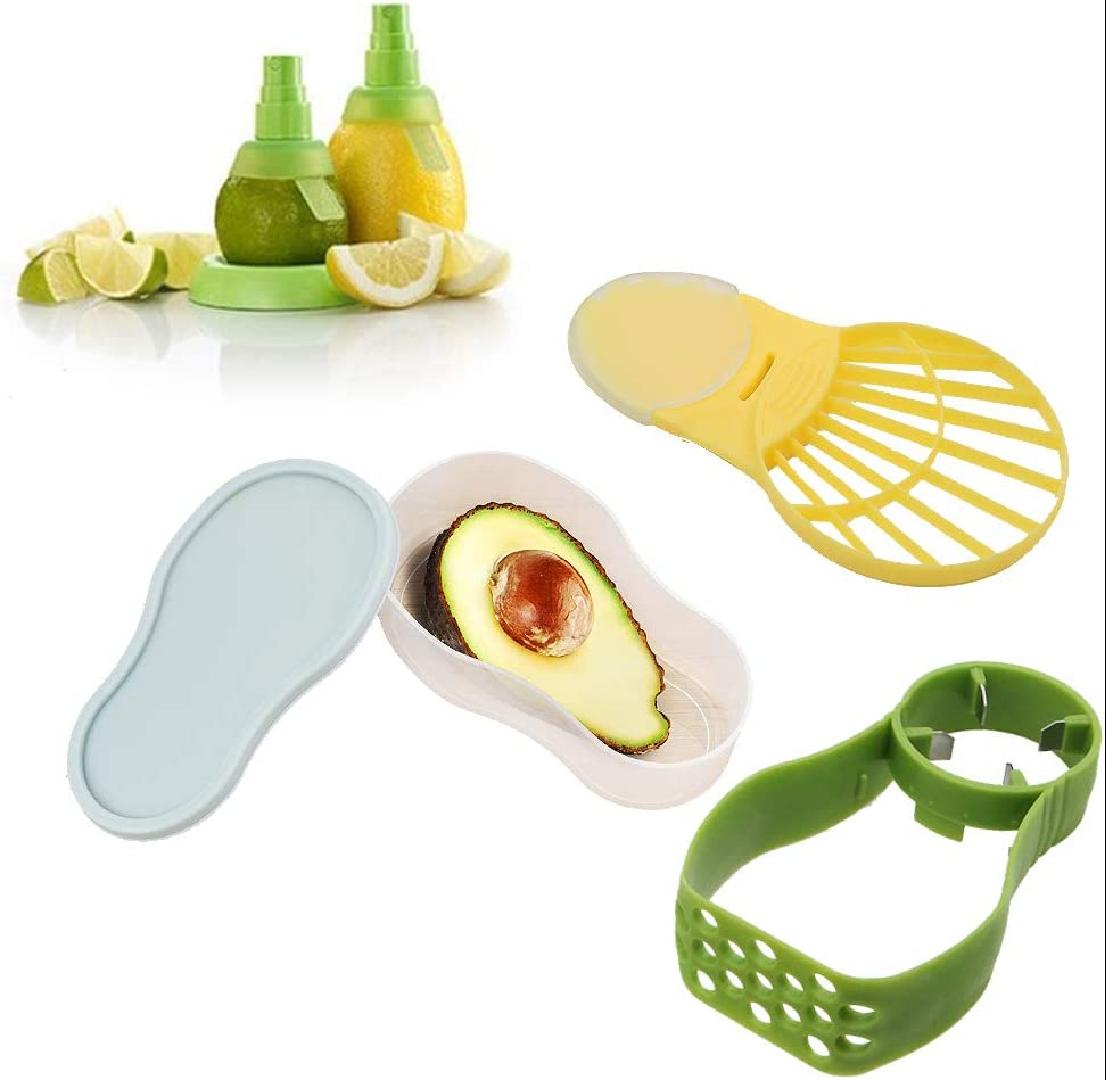Set of 6 Plastic Avocado Fruit Tool Kit Includes Avocado Splitter