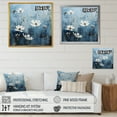 thumbnail image 4 of Designart "Blue And White Wildflower Fields I" Wildflowers Floater Framed Canvas Prints, 4 of 5