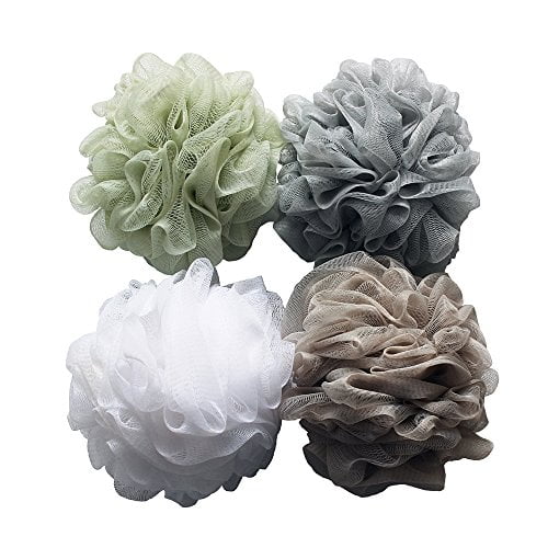 Bath Shower Sponge Loofahs (60g/pcs) Mesh Pouf Shower Ball, Mesh Bath