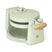Beautiful Rotating Belgian Waffle Maker, Sage Green by Drew Barrymore