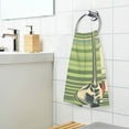 thumbnail image 3 of Yayeee 2 Pack Hand Towels for Bathroom 100% Cotton 16" x 28" Kitchen Towel, Red Martini, 3 of 7