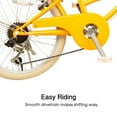 thumbnail image 5 of Glerc Missy 24" Girls Cruiser Bike 6-Speed Women's Hybird Bicycle for Ages 7-11 Years,Yellow, 5 of 13