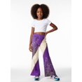 thumbnail image 4 of Girls Wide Leg Flared Pants, Digital Print Bell Bottom Trousers, Casual Slim-Fit Kids Outfit for Spring Summer Wear, Ages 4-13, 4 of 6