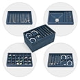 thumbnail image 4 of Bandejas organizadoras de joyas ProCase, apilables, 4 capas, color azul oscuro, 4 of 7