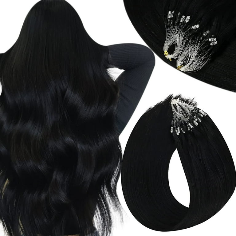 14 inch micro beads hair extensions, micro loop extensions Remy Hair 14 inch