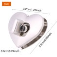 thumbnail image 4 of Sonew Metal Turn Lock, Metal Clasp,2Colors 5sets Heart-shaped Metal Clasp Turn Lock Twist Lock Hardware Handbag Bag Accessory, 4 of 7