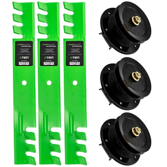 8TEN Spindle Toothed Blade Kit for Toro Z Master Z150 100-3976 MK1002183