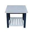 thumbnail image 4 of Surrey Solid Wood End Table with Shelf - Blue/Antiqued Chalk, 4 of 8