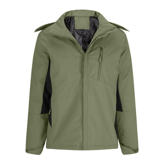 Ofreoo Womens Jacket Solid Color Pocket Zipper Keep Warm Outdoor Coat The Hottest Gifts