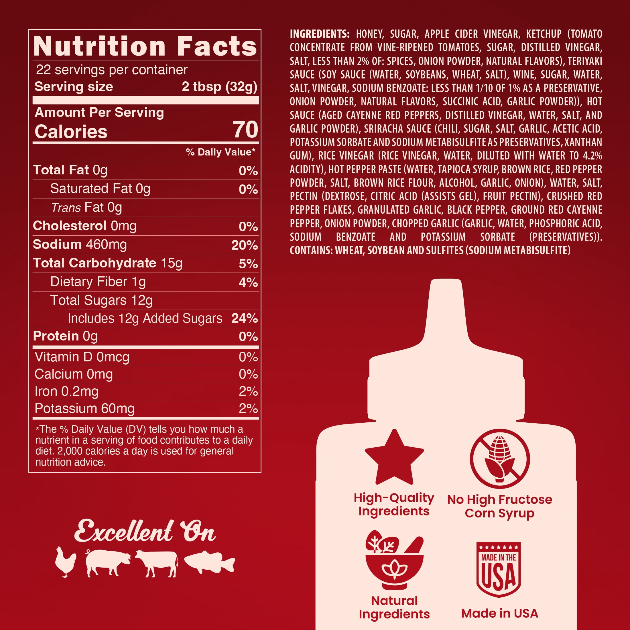 Sweet Asian Dragon BBQ Sauce, 22 oz