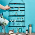 thumbnail image 6 of Wall Hanging Jewelry Organizer Earring Necklace Holder with Hanging Hooks for Earrings Necklaces Bracelets for DIY, 6 of 9