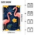 thumbnail image 2 of FORMRS 1-Subject Spiral Notebook 8" x 5" College Ruled 60 Refillable Sheet, 2 Pack, Floral Flamingo, 2 of 7