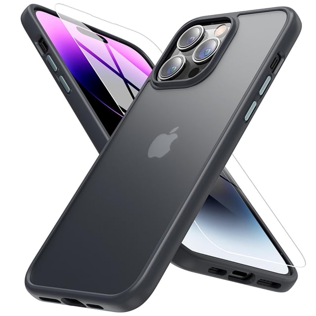 Funda MYBAT Skin Feeling para iPhone 14 PRO MAX Negra