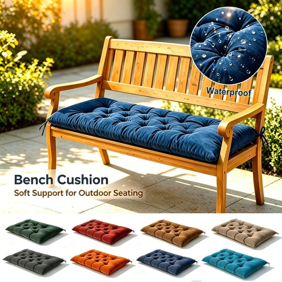 WKSCLPAI Outdoor Patio Chair Cushions,Outdoor Bench Cushion,Cushion Seat Chair Replacement Pads,Swing Cushion for Garden Patio Lounger,Loveseat Settee Cushion,20 X 40 Inch