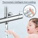 thumbnail image 1 of Thermostatic shower mixer with 2 brass outlets, thermostatic shower faucet with double outlet, high G3/4 BSP (26.4 mm) and low G1/2" BSP (21 mm)., 1 of 5