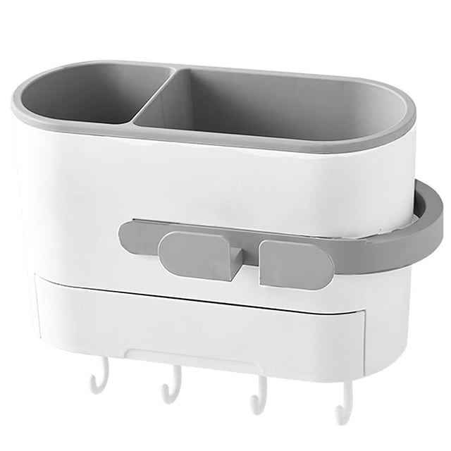 Soporte Para Secador De Pelo Con Cajón, Estante Para Secador De Pelo Montado En La Pared, Organizador Universal Para Secador De Pelo Sin Perforaciones Para El Hogar, Baño, Peluquería