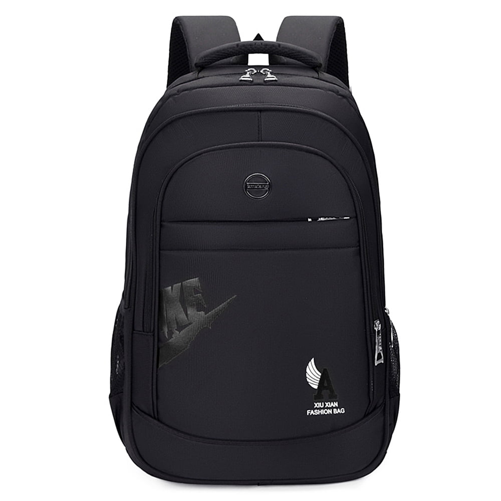 XZRWYB High Capacity Business Computer Backpack Waterproof Wear-Resistant Student School Bag Black 18 inch Standard Edition