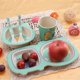 thumbnail image 5 of Juego de vajilla infantil, juego de 5 piezas de bambú, con platos, tazas, tenedores y cucharas., 5 of 5