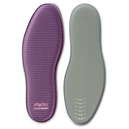 Airplus Memory Comfort Shoe Insoles with Memory Foam for Pressure Relief, Women's, Size