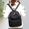 thumbnail image 3 of Mochila Con Cremallera Minimalista Casual, Mochila Acolchada Con Detalles, Bolsa De Almacenamiento De Viaje Para Mujeres, 3 of 4