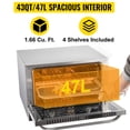 thumbnail image 1 of Horno eléctrico con circulación de aire caliente de 47L FD-47 enchufe estadounidense 110V, 1 of 9