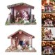 thumbnail image 1 of Traditional Nativity Scene Statue Xmas Manger Figure for Study Easter 2pcs Macarena Estatua de la escena de la natividad, 1 of 8