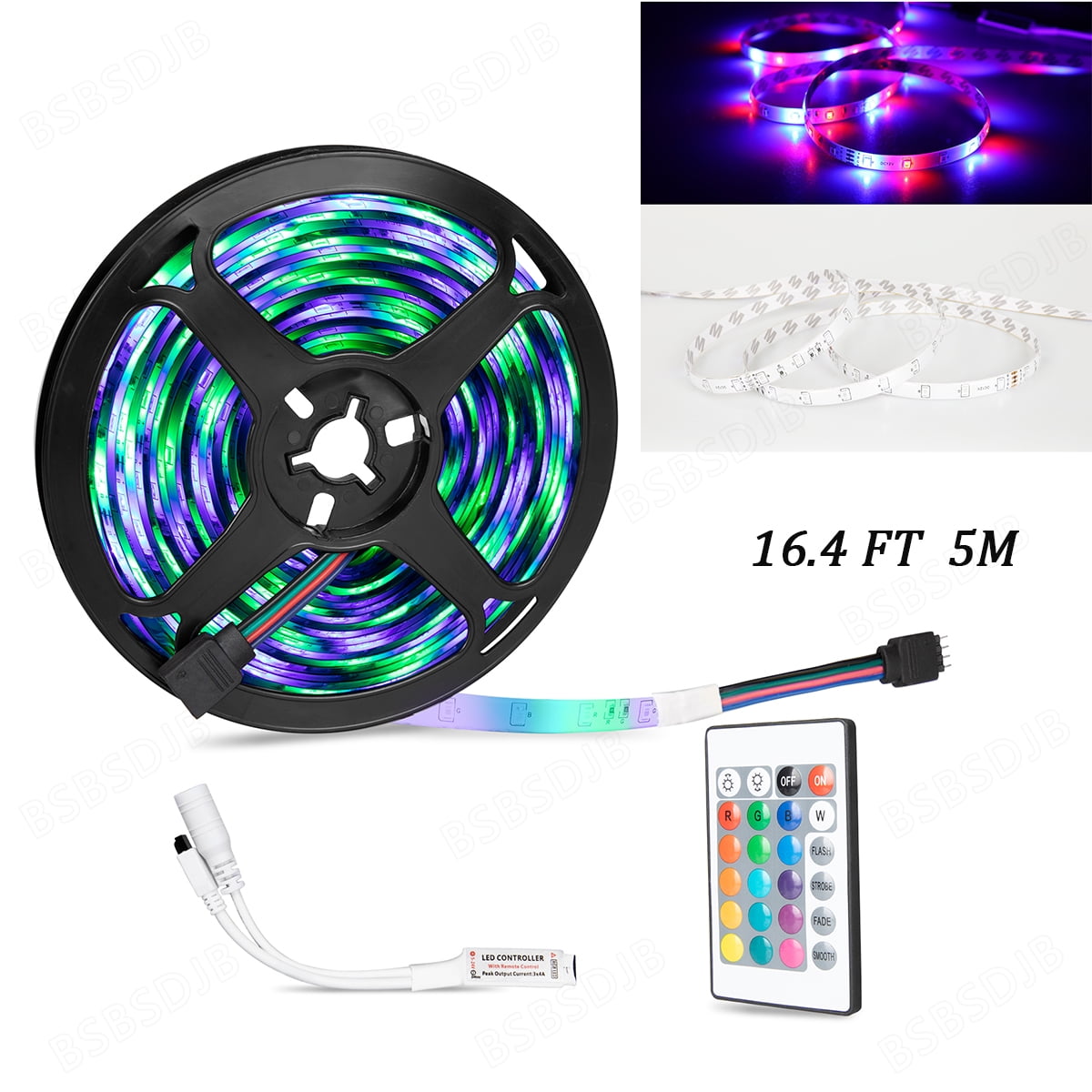 RGB LED Boat Light Deck Waterproof 12V Bow Trailer Pontoon Lights Strip Marine