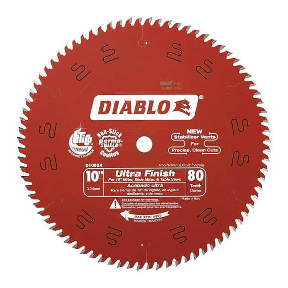 Sierra Circular DIABL0 10X5/8 80 Dientes C-Tung Diablo F03F013249