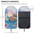 thumbnail image 5 of Bulopur Tropical Front Car Seat Towel Sea Turtle Universal Sweat Carseat Protector for Beach Breathable Athletic Towel for Summer Car Decor Fit SUV Sedan Truck, 5 of 8
