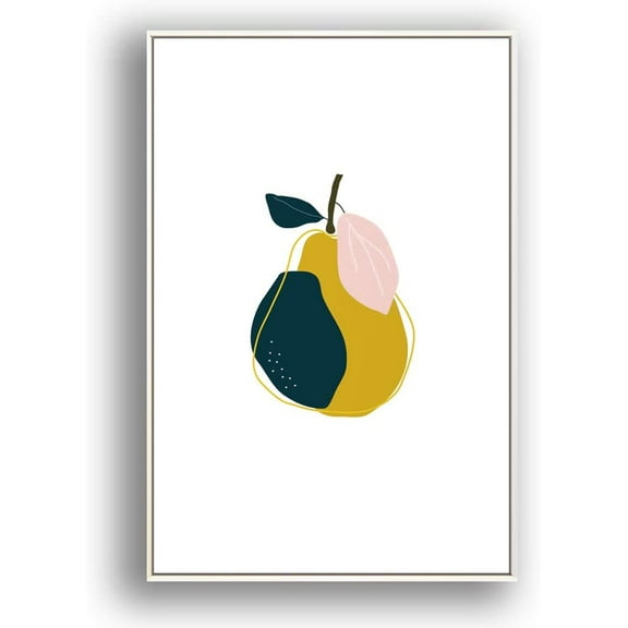 IDEA4WALL Framed Canvas Print Wall Art Multicolor Textured Red, Gray & Green Color Blocks Geometric Shapes Illustrations Modern Art Chic Colorful for Living Room, Bedroom, Office - 16"x24" White