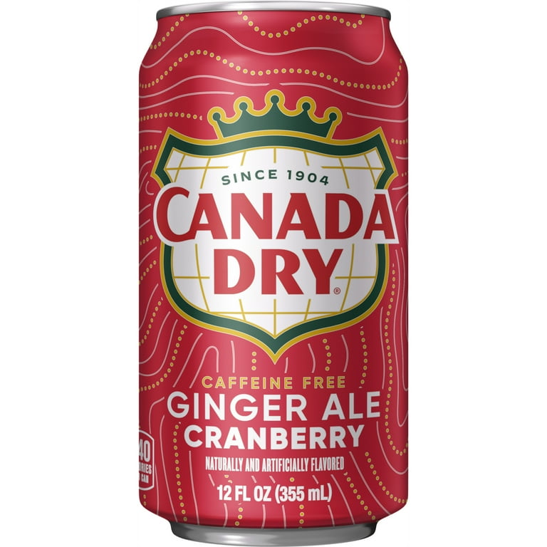 Canada Dry Caffeine Free Cranberry Ginger Ale, 12 fl oz Cans