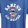 thumbnail image 3 of Lilo & Stitch - Santas Lil Helper Christmas - Women's Short Sleeve Graphic T-Shirt, 3 of 5