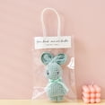 thumbnail image 2 of Kieccall Corals Fleece Small Towel Squares Handkerchief Cute Rabbits Shaped Souvenir Gift Towel, 2 of 7