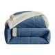 thumbnail image 2 of Manta de franela extra gruesa | Manta de doble capa cálida y acogedora para la cama, el sofá o la siesta en la oficina | Microfibra suave en rosa, gris, azul, verde y caqui, 2 of 6